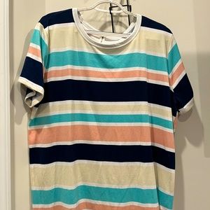 Gorgeous, Striped, Top with Rich, Spring Colors